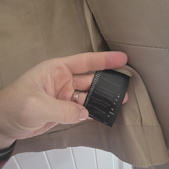 Mackage Leather Blazer Camel Tan Size XS - Picture 8 of 8